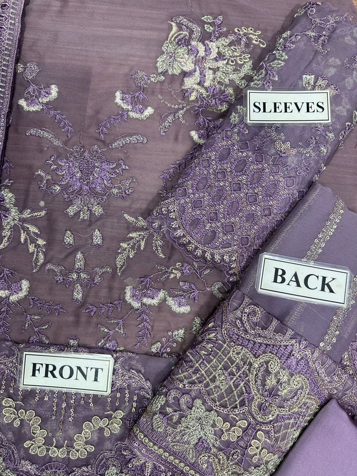 Laavish Chiffon Suit-Replica Suits-Replica Zone