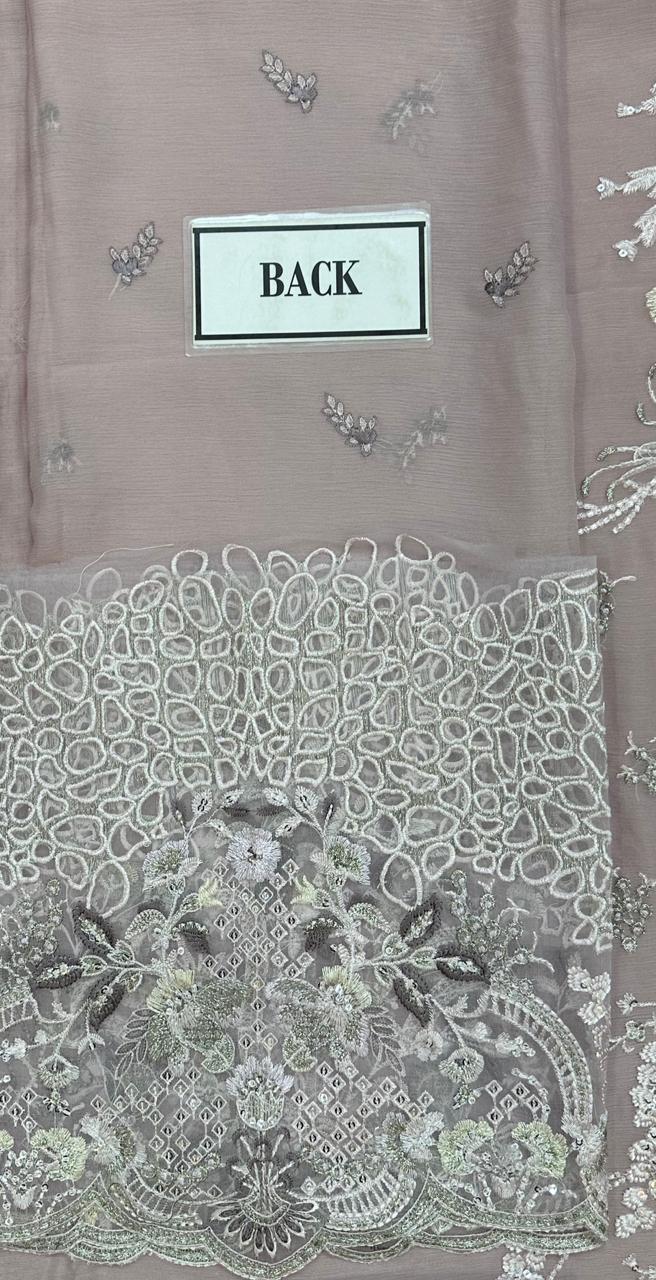 Laavish Chiffon Suit-Replica Suits-Replica Zone