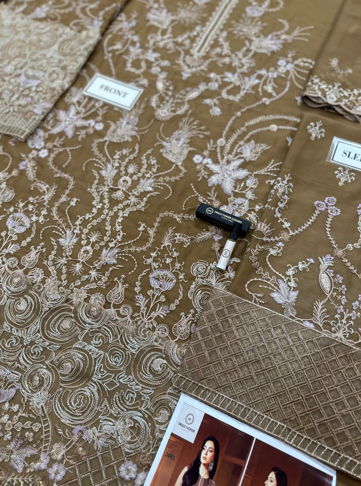 Laavish Chiffon Suit-Replica Suits-Replica Zone