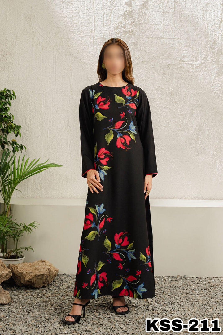 lulusar silk dresses Lulusar Green Silk Digital Hand Work Party Wear Collection 3pc SC 1104