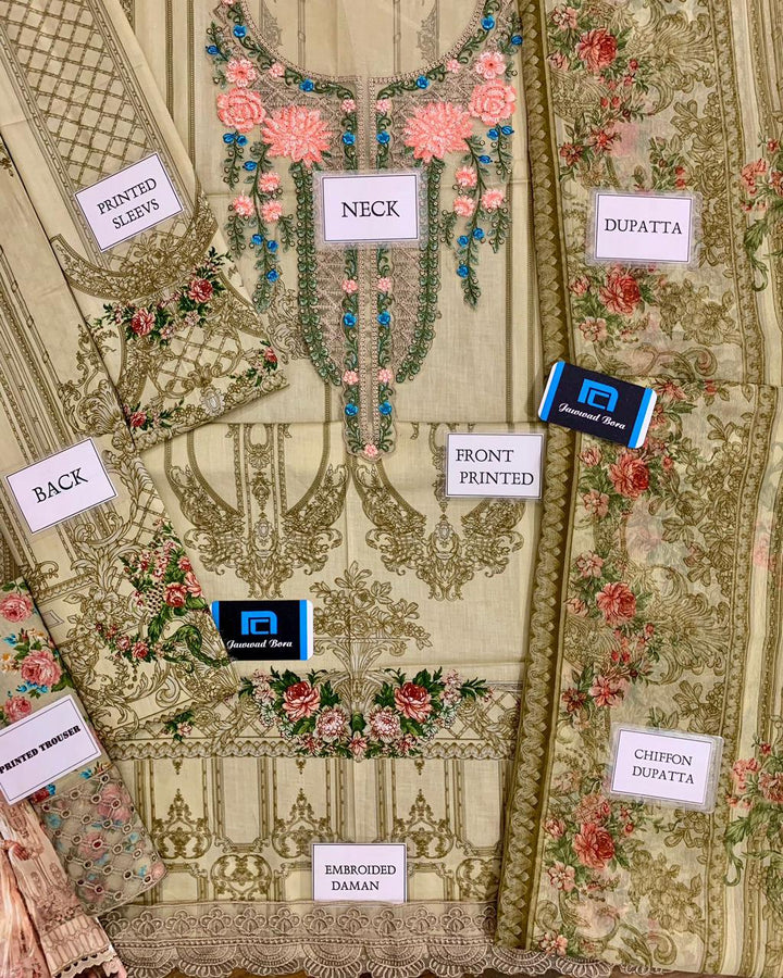 M Print Lawn Suit-Lawn Suits-Replica Zone