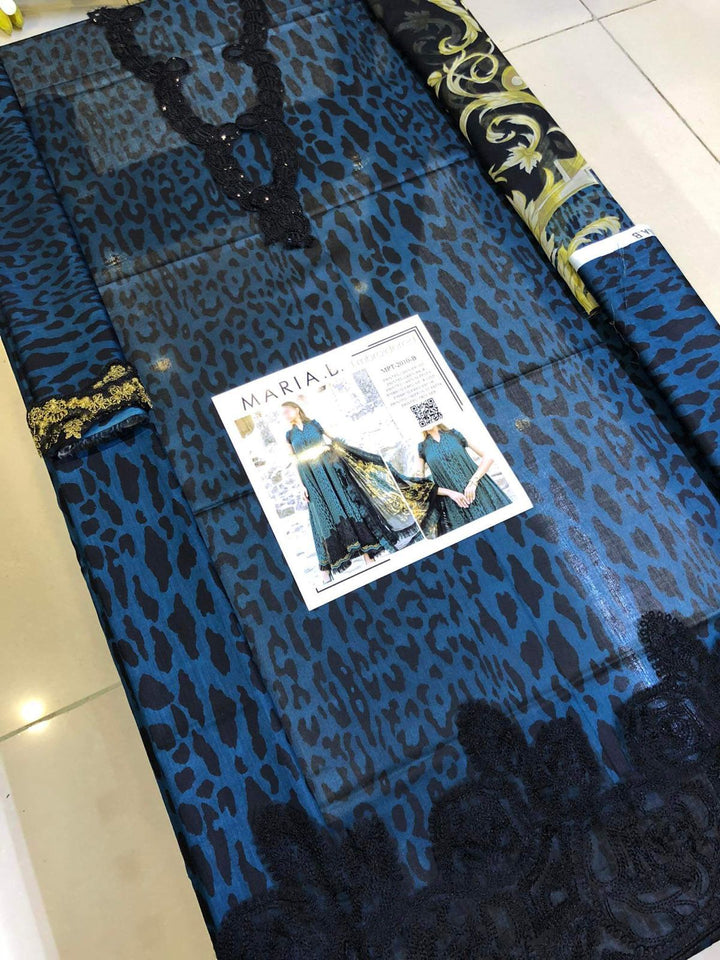 M Print Lawn Suit-Lawn Suits-Replica Zone