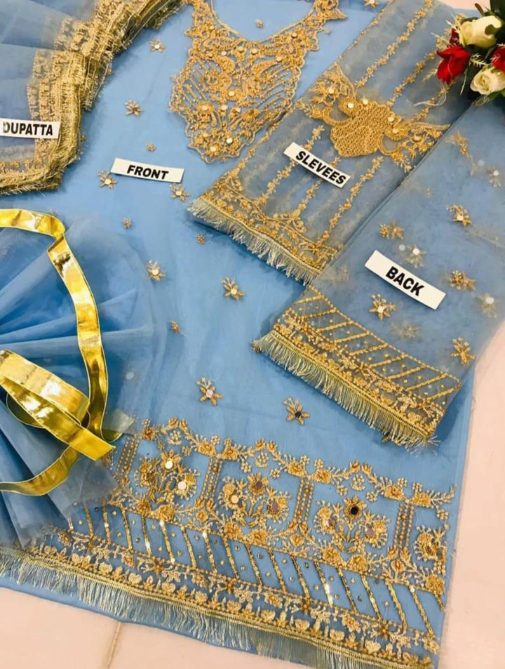 Maha Net Bridal Suit-Bridal Suits-Replica Zone