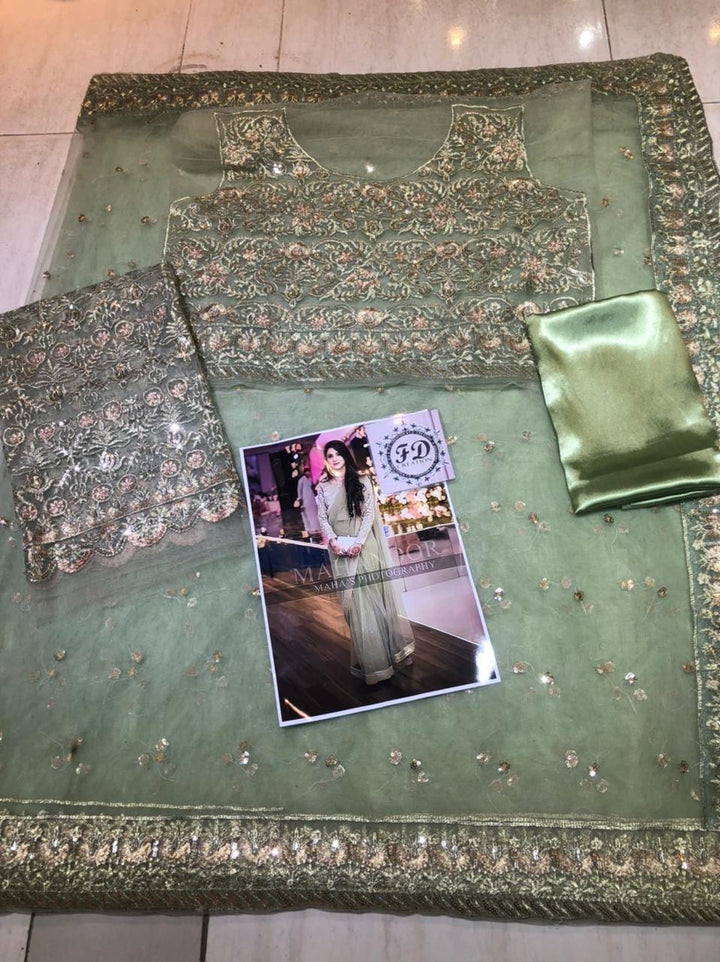 Maha Noor Net Saree-Bridal Suits-Replica Zone