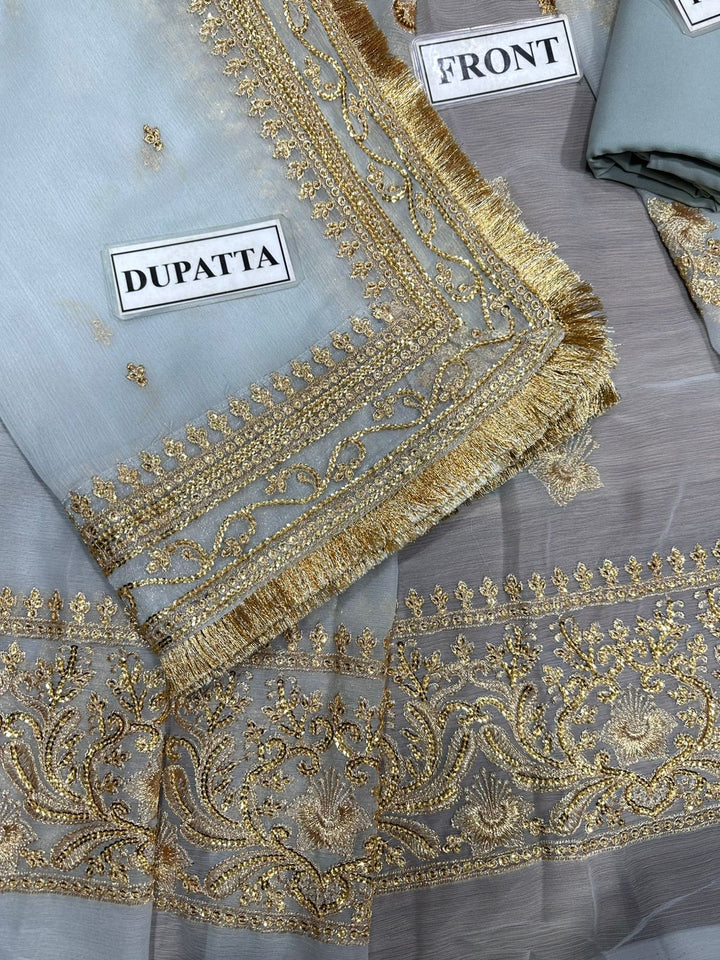 Maha Wajahat Chiffon Frock-Bridal Suits-Replica Zone