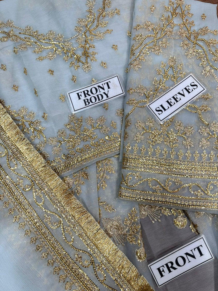 Maha Wajahat Chiffon Frock-Bridal Suits-Replica Zone