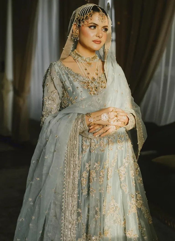 Maha Wajahat Chiffon Frock-Bridal Suits-Replica Zone