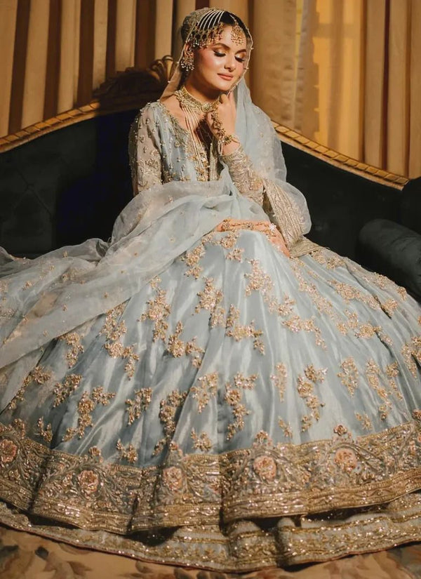 Maha Wajahat Chiffon Frock-Bridal Suits-Replica Zone