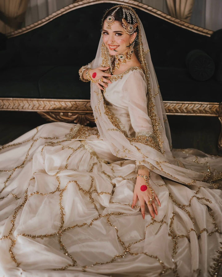 Mahawajahat Chiffon Bridal Suit-Bridal Suits-Replica Zone