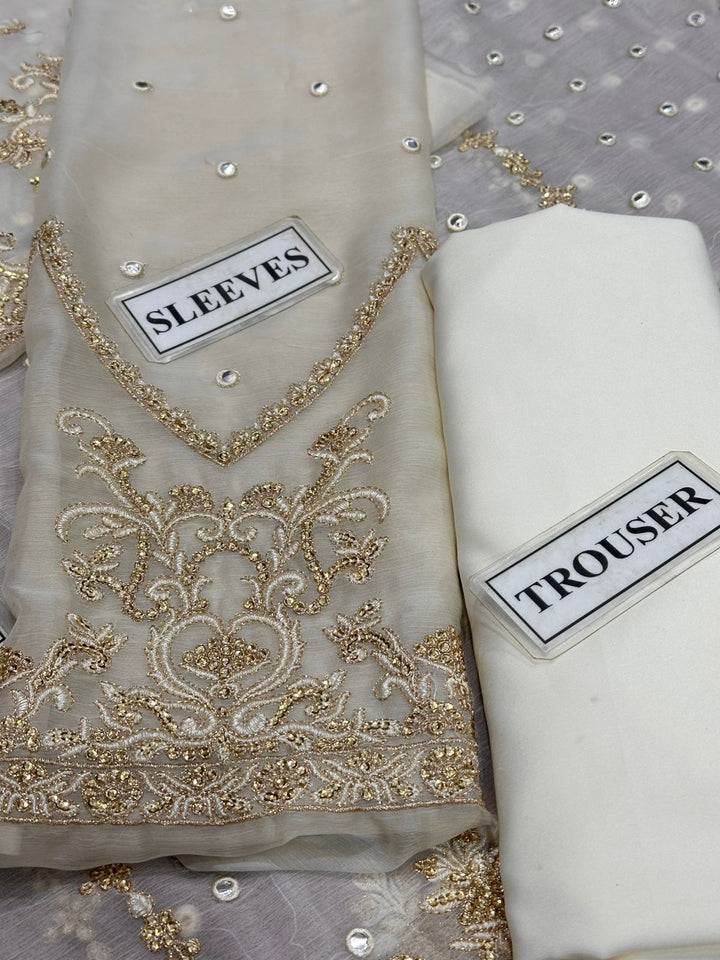 MahaWajahat Chiffon Frock-Bridal Suits-Replica Zone
