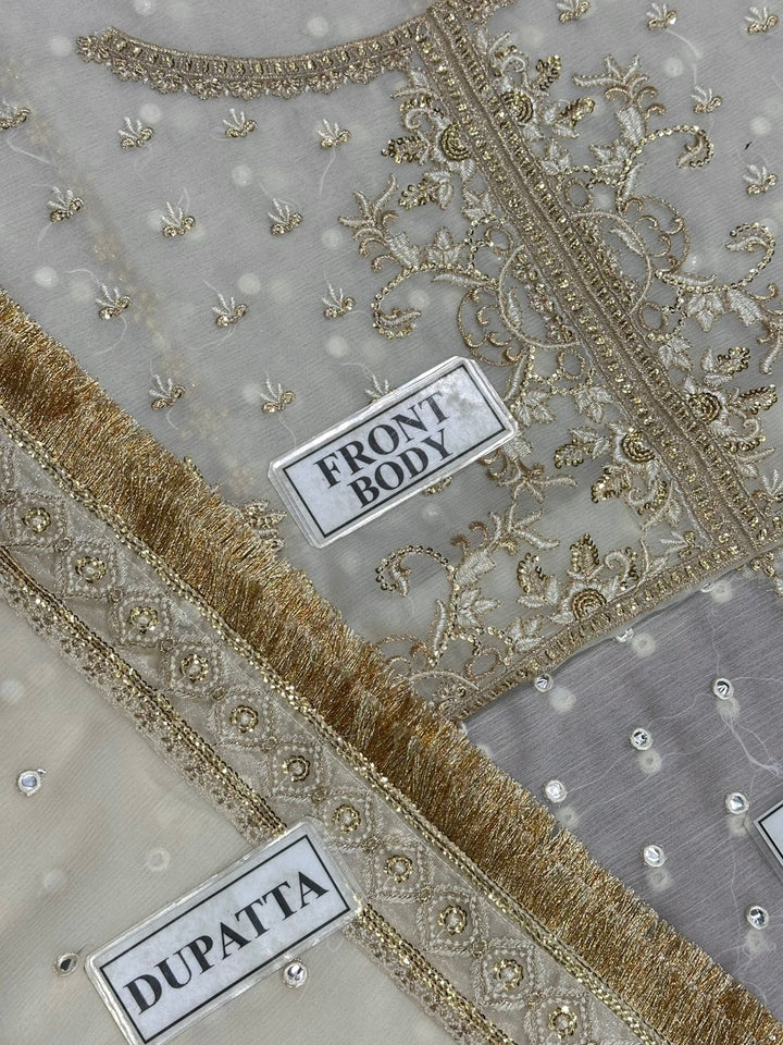 MahaWajahat Chiffon Frock-Bridal Suits-Replica Zone