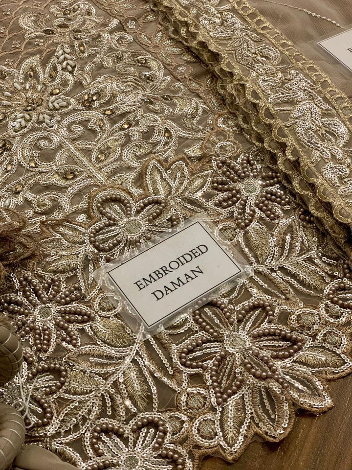 Maria B Chiffon Bridal Suit-Bridal Suits-Replica Zone