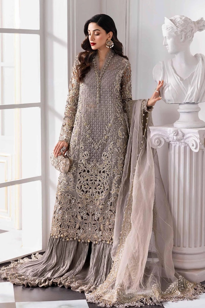 Maria B Chiffon Bridal Suit-Bridal Suits-Replica Zone