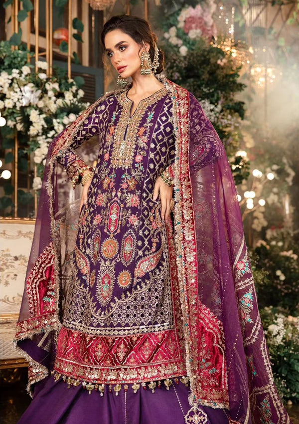 Maria B Chiffon Bridal Suit-Bridal Suits-Replica Zone