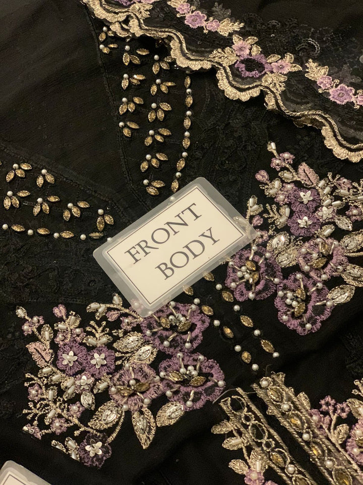 Maria B Chiffon Maxi-Bridal Suits-Replica Zone