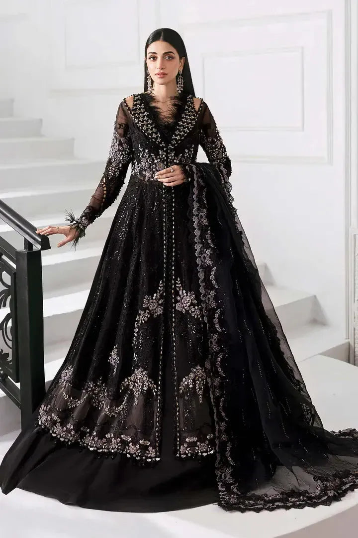 Maria B Chiffon Maxi-Bridal Suits-Replica Zone