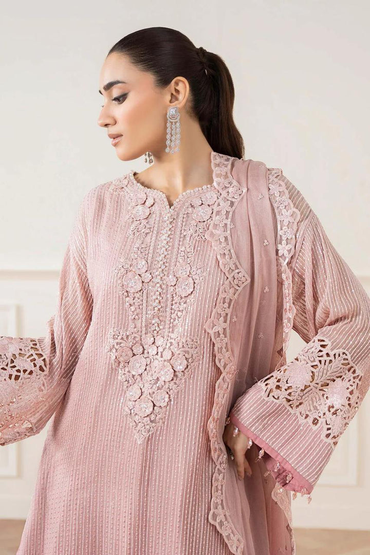 Maria B Chiffon Suit-Replica Suits-Replica Zone