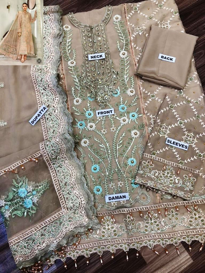 Maria B Chiffon Suit-Replica Suits-Replica Zone