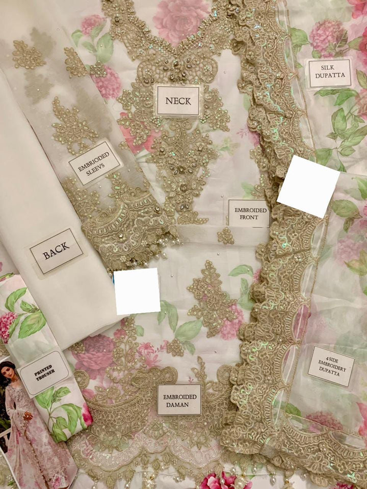 Maria B Chiffon Suit-Replica Suits-Replica Zone