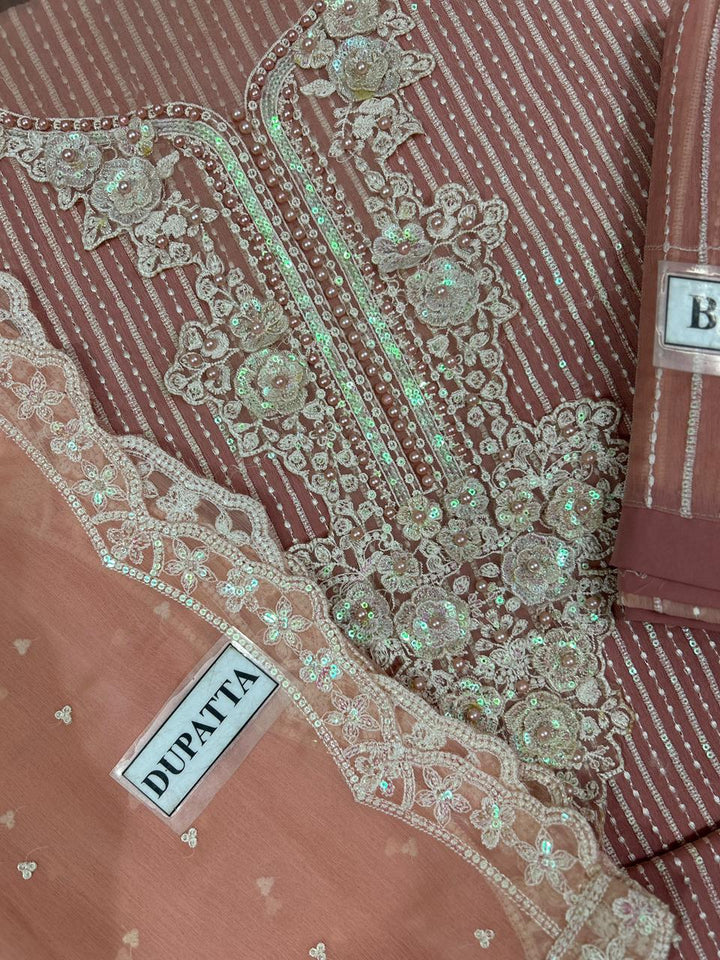 Maria B Chiffon Suit-Replica Suits-Replica Zone