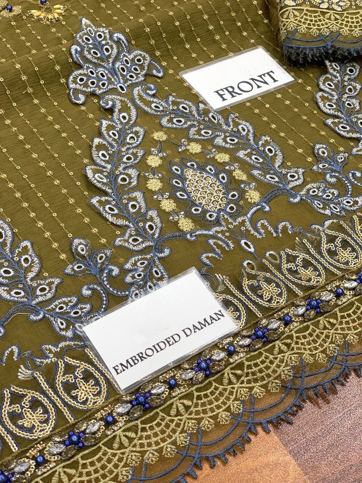 Maria B Chiffon Suit-Replica Suits-Replica Zone