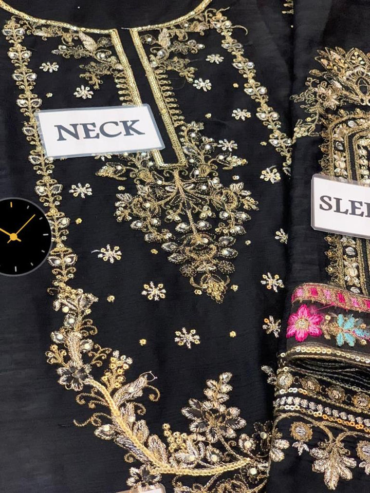 Maria B Chiffon Suit-Replica Suits-Replica Zone