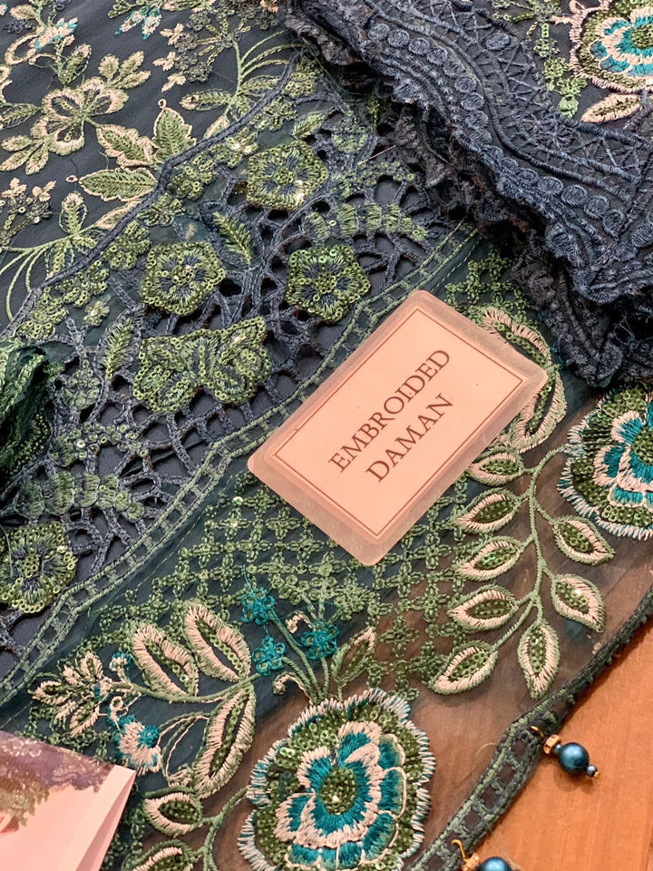 Maria B Chiffon Suit-Replica Suits-Replica Zone