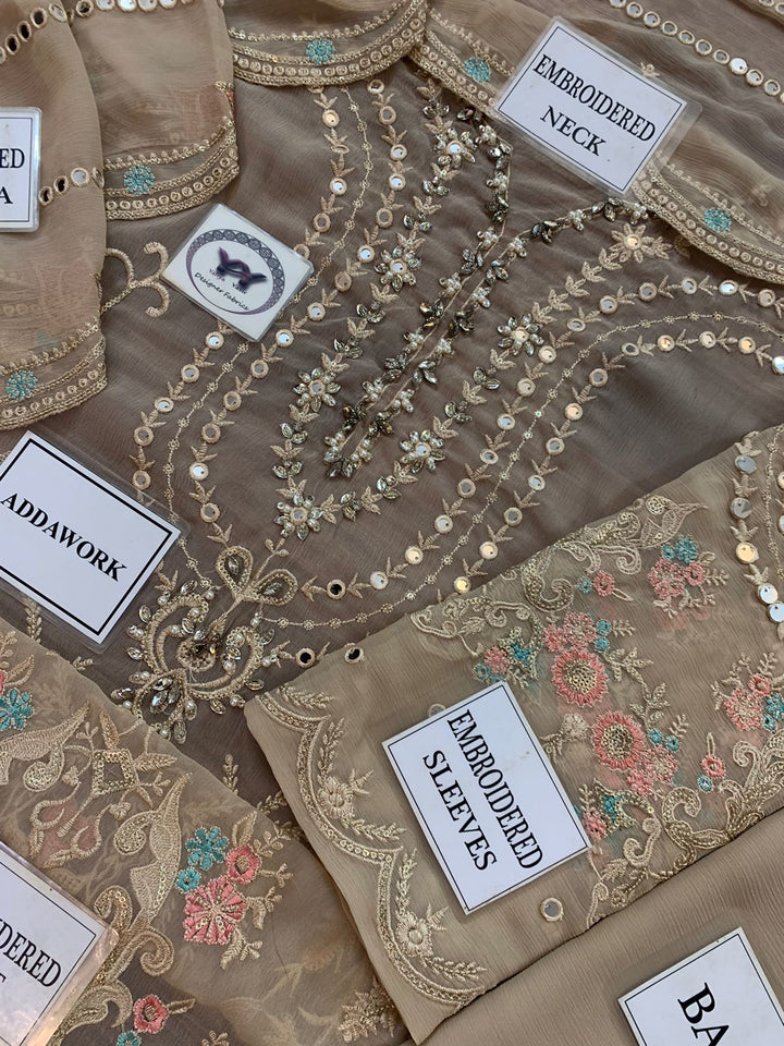Maria B Chiffon Suit-Replica Suits-Replica Zone
