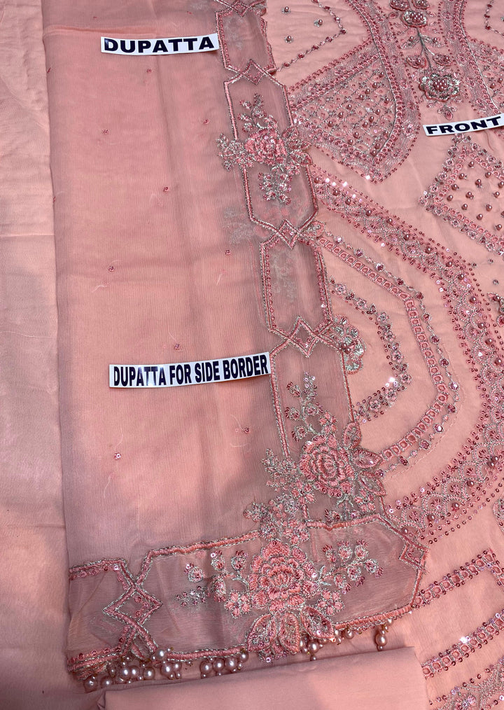 Maria B Chiffon Suit-Replica Suits-Replica Zone