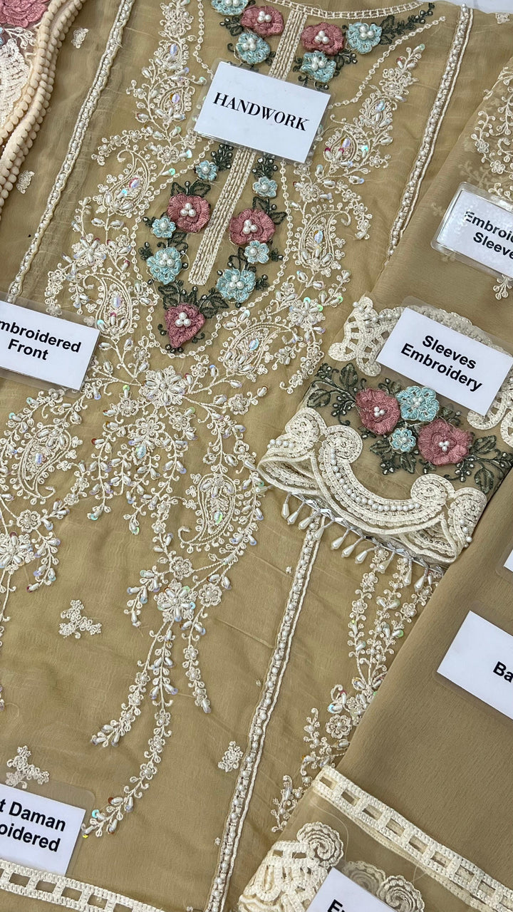Maria B Chiffon Suit-Replica Suits-Replica Zone
