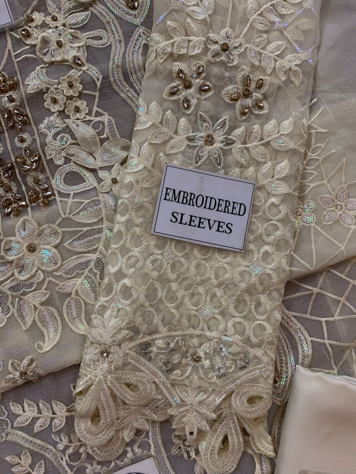 Maria B Chiffon Suit-Replica Suits-Replica Zone