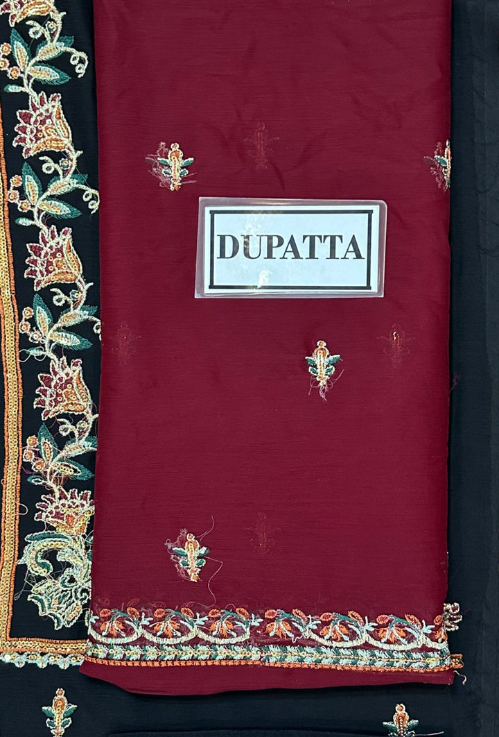 Maria B Chiffon Suit-Replica Suits-Replica Zone