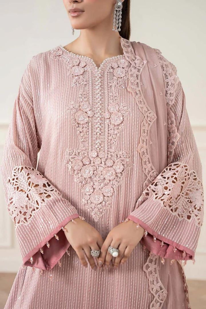 Maria B Chiffon Suit-Replica Suits-Replica Zone