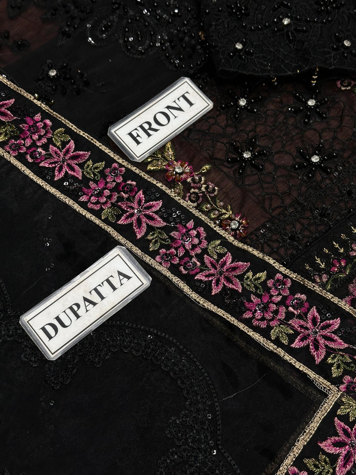 Maria B Chiffon Suit-Replica Suits-Replica Zone