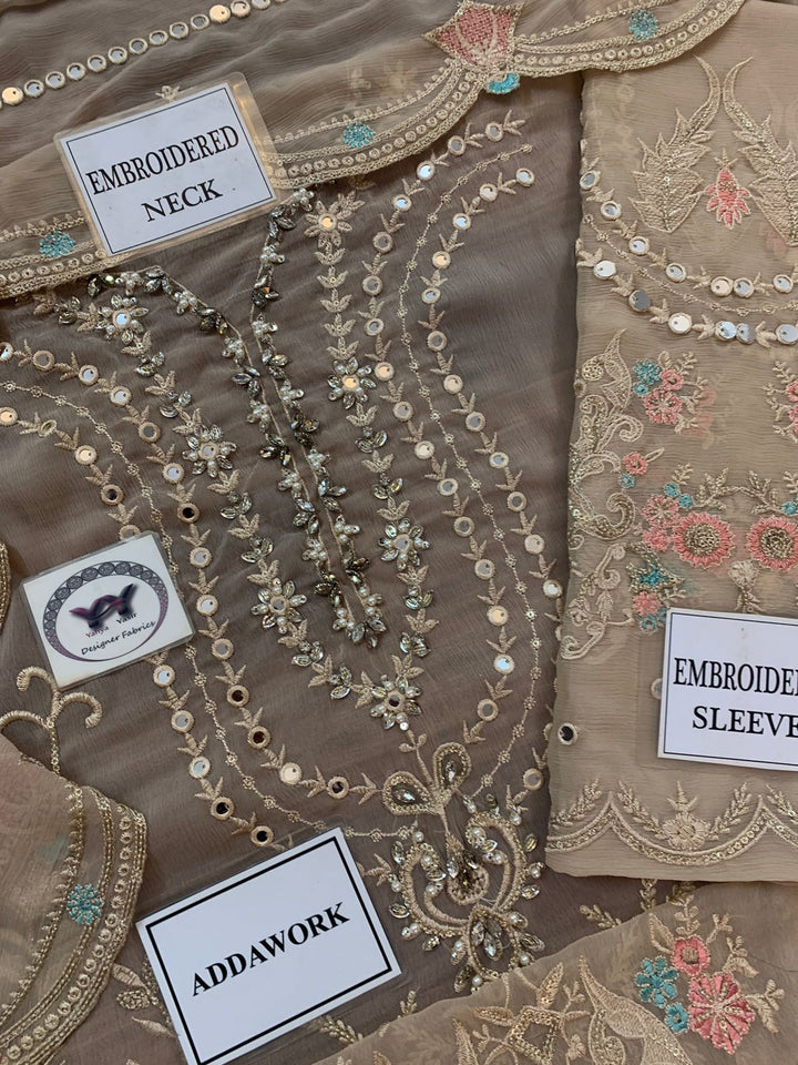 Maria B Chiffon Suit-Replica Suits-Replica Zone