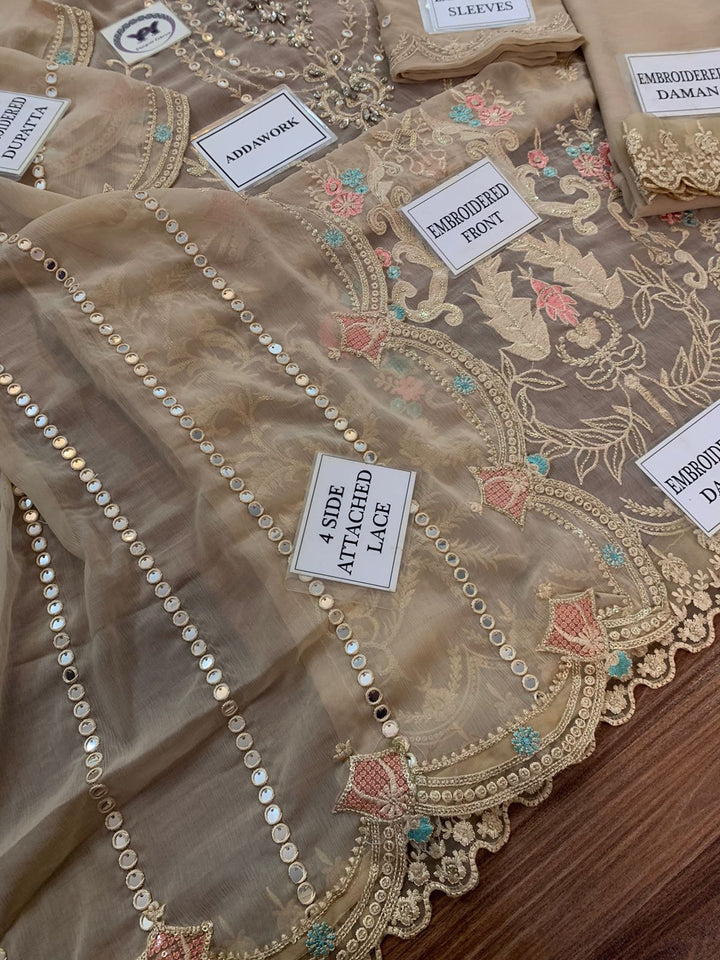 Maria B Chiffon Suit-Replica Suits-Replica Zone