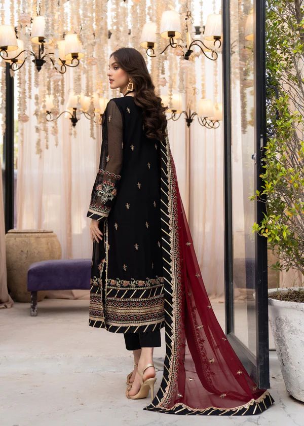 Maria B Chiffon Suit-Replica Suits-Replica Zone