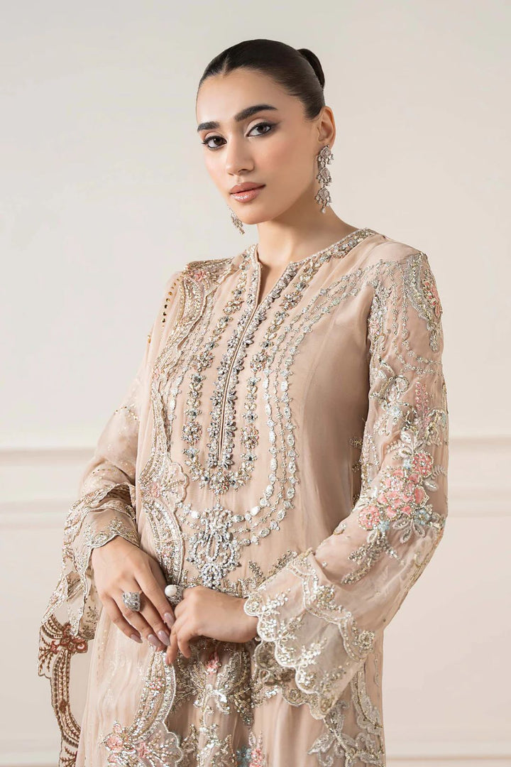 Maria B Chiffon Suit-Replica Suits-Replica Zone