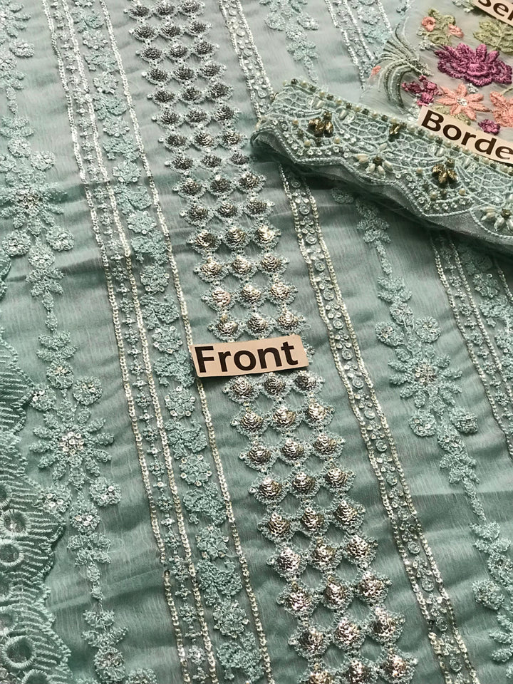 Maria B Chiffon Suit-Replica Suits-Replica Zone