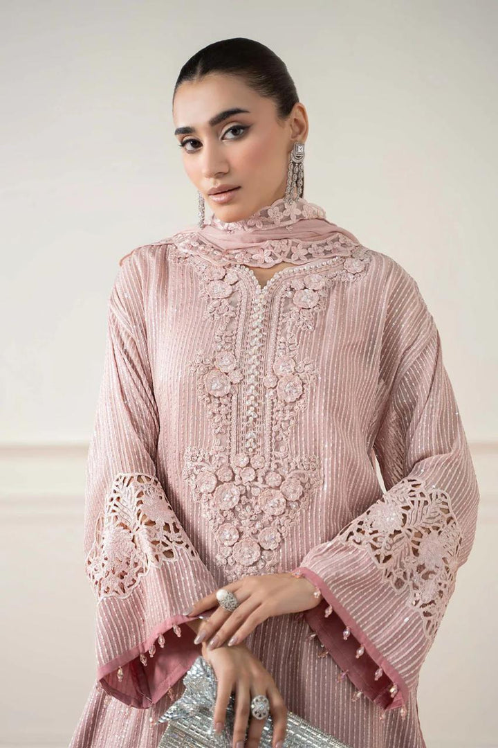 Maria B Chiffon Suit-Replica Suits-Replica Zone
