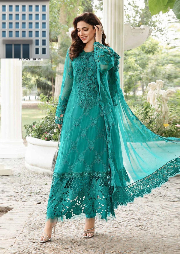 Maria B Chiffon Suit-Replica Suits-Replica Zone