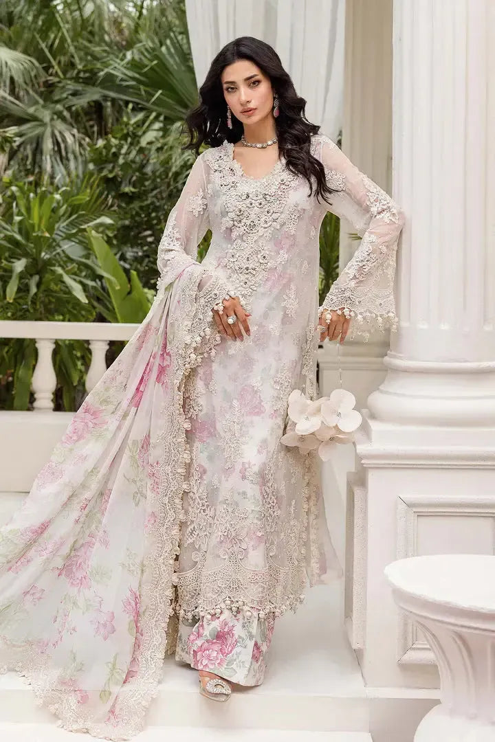 Maria B Chiffon Suit-Replica Suits-Replica Zone