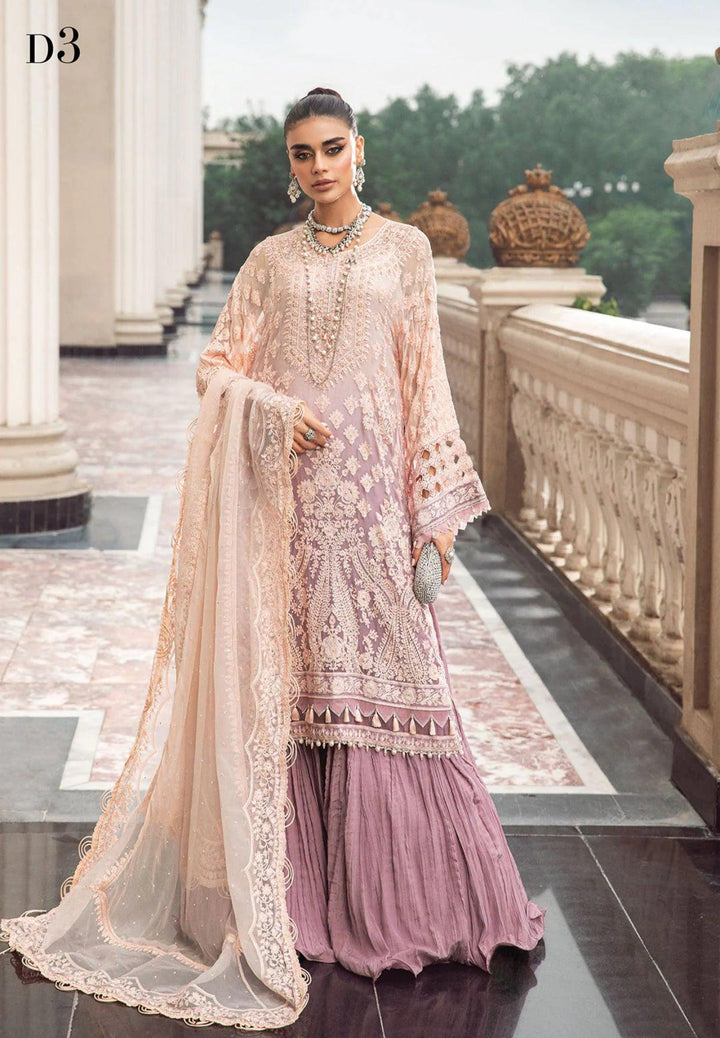 Maria B Chiffon Suit-Replica Suits-Replica Zone