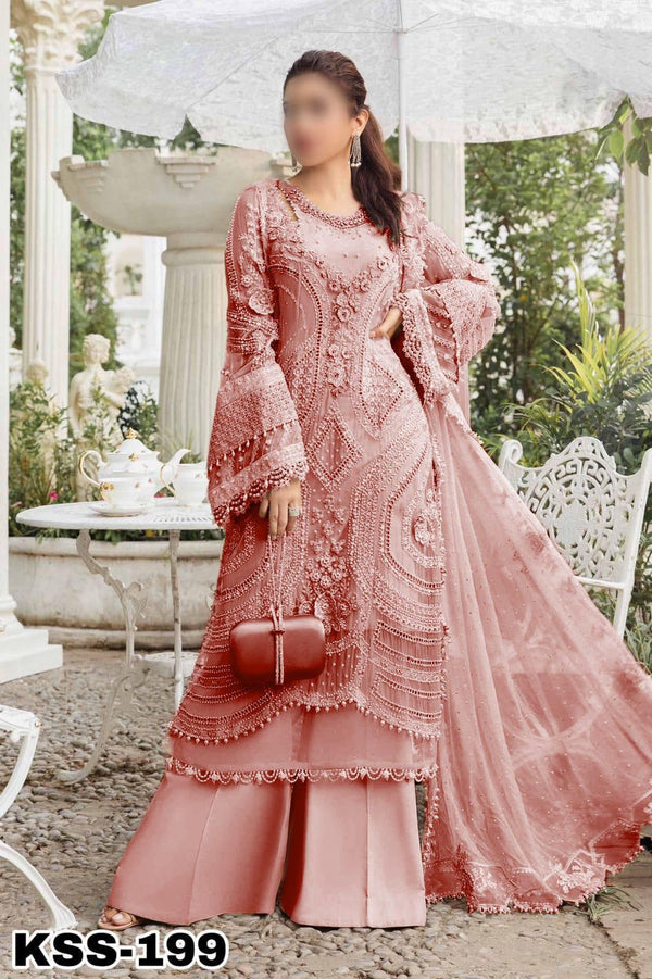 Maria B Chiffon Suit-Replica Suits-Replica Zone