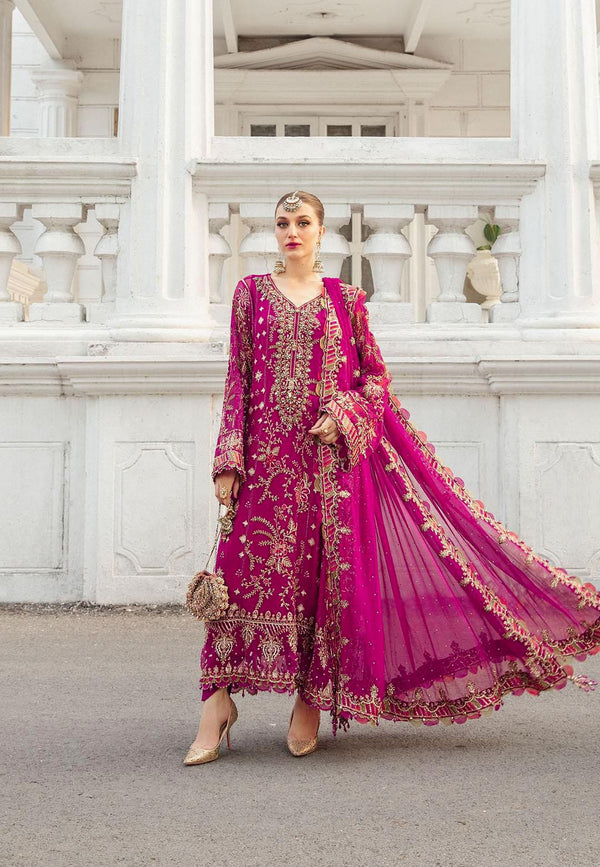 Maria B Chiffon Suit-Replica Suits-Replica Zone