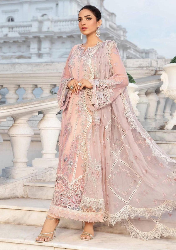 Maria B Chiffon Suit-Replica Suits-Replica Zone