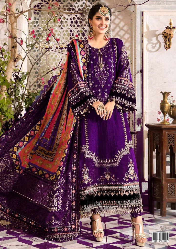 Maria B Chiffon Suit-Replica Suits-Replica Zone