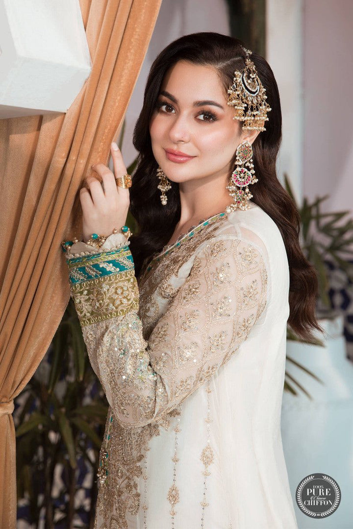 Maria B Chiffon Suit-Replica Suits-Replica Zone