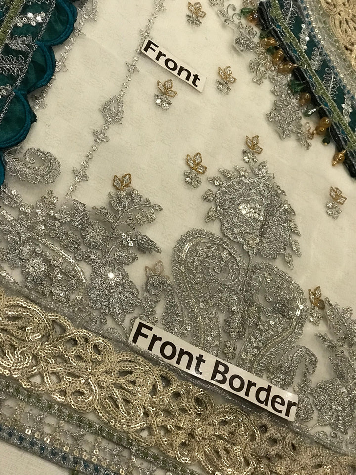 Maria B Chiffon Suit-Replica Suits-Replica Zone