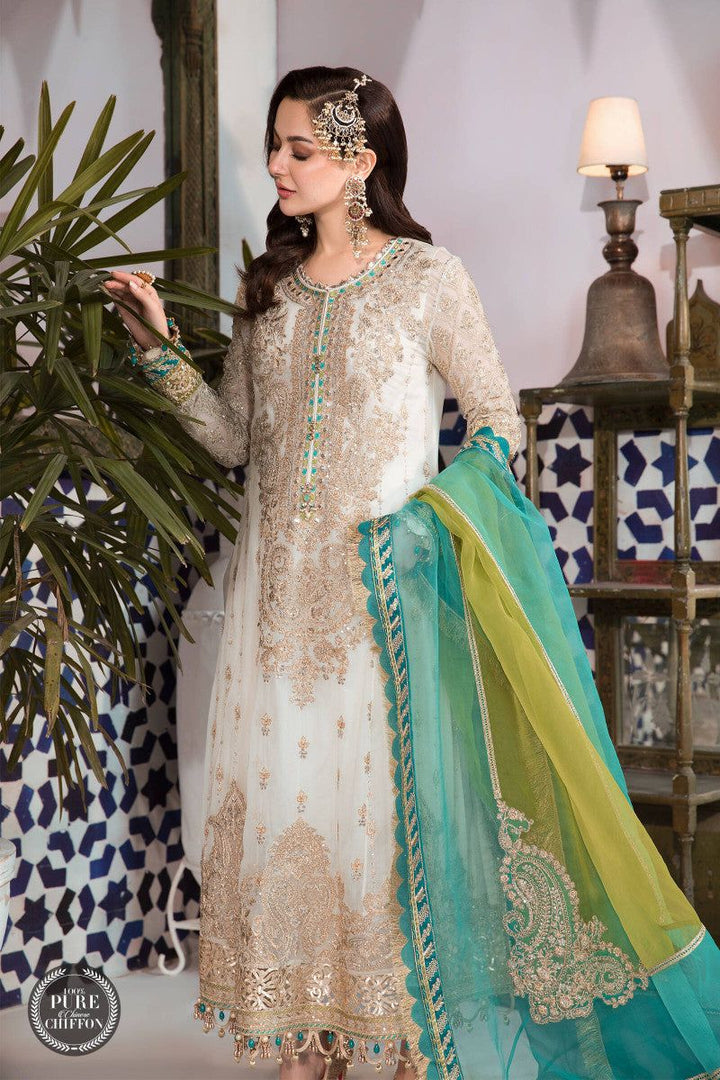 Maria B Chiffon Suit-Replica Suits-Replica Zone